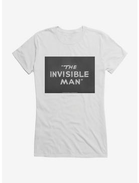 The Invisible Man Title Screen Girls T-Shirt, WHITE, hi-res