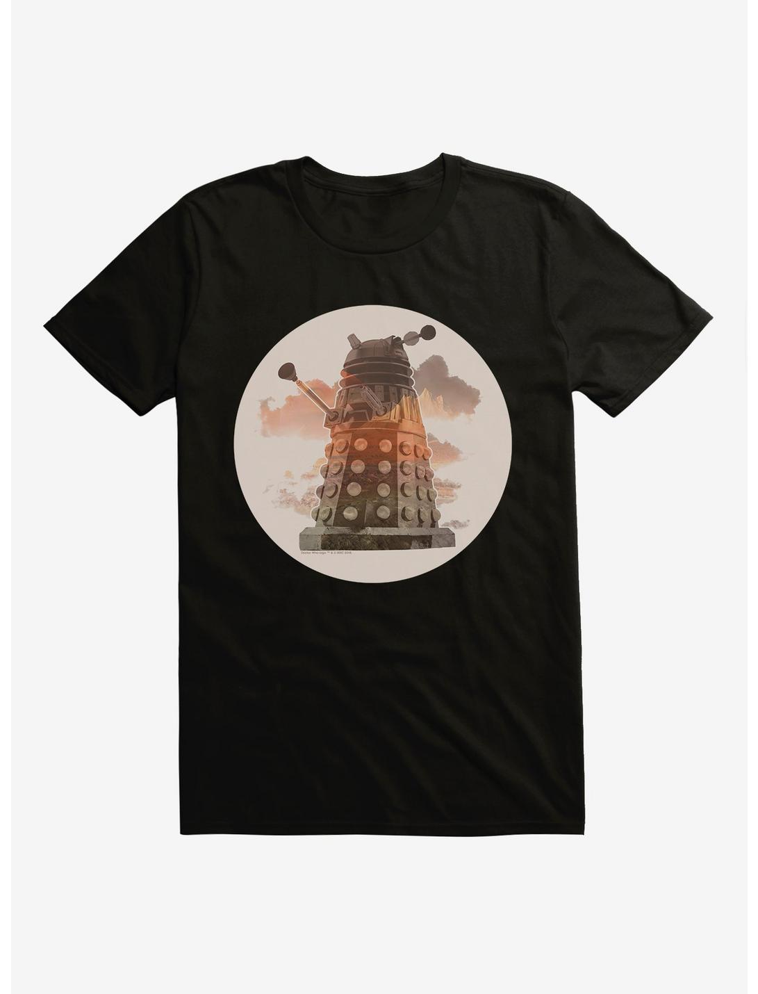 Doctor Who Dalek In The Clouds T-Shirt, BLACK, hi-res