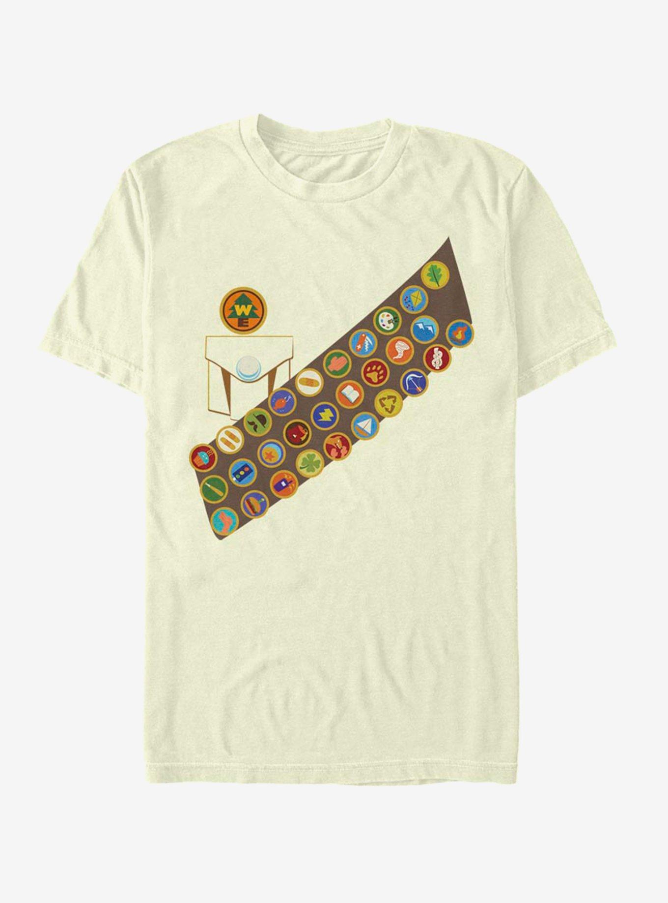 Disney Pixar Up Russell Shirt T Shirt BEIGE TAN Hot Topic