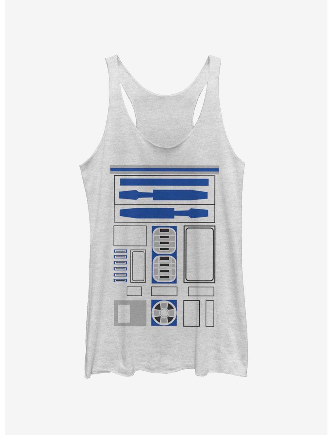 Star Wars R2-D2 Costume Girls Tank Top, WHITE HTR, hi-res
