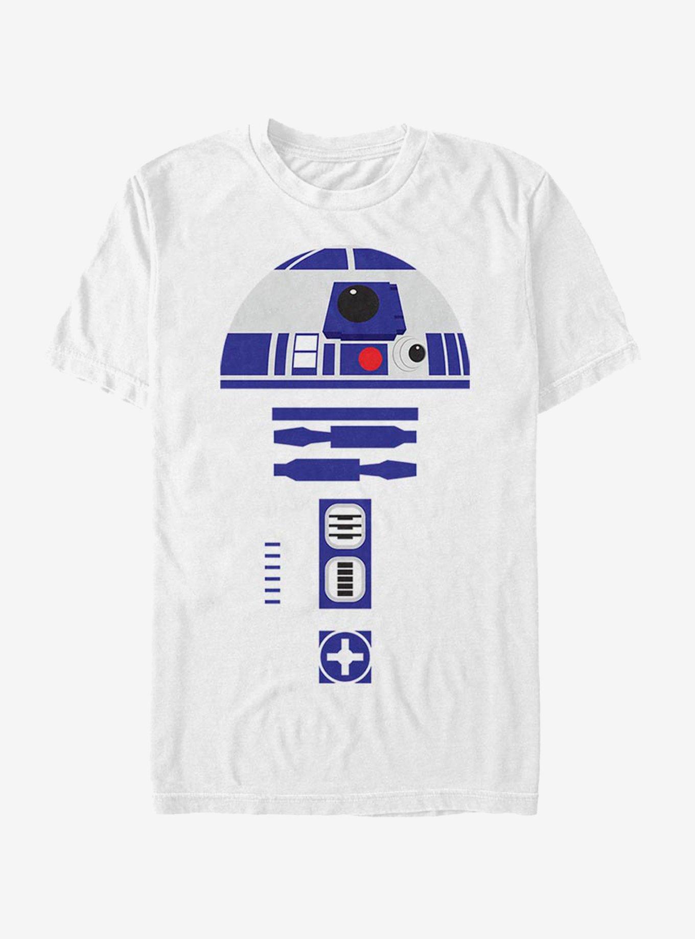 Star Wars Simpler R2-D2 Costume T-Shirt, WHITE, hi-res