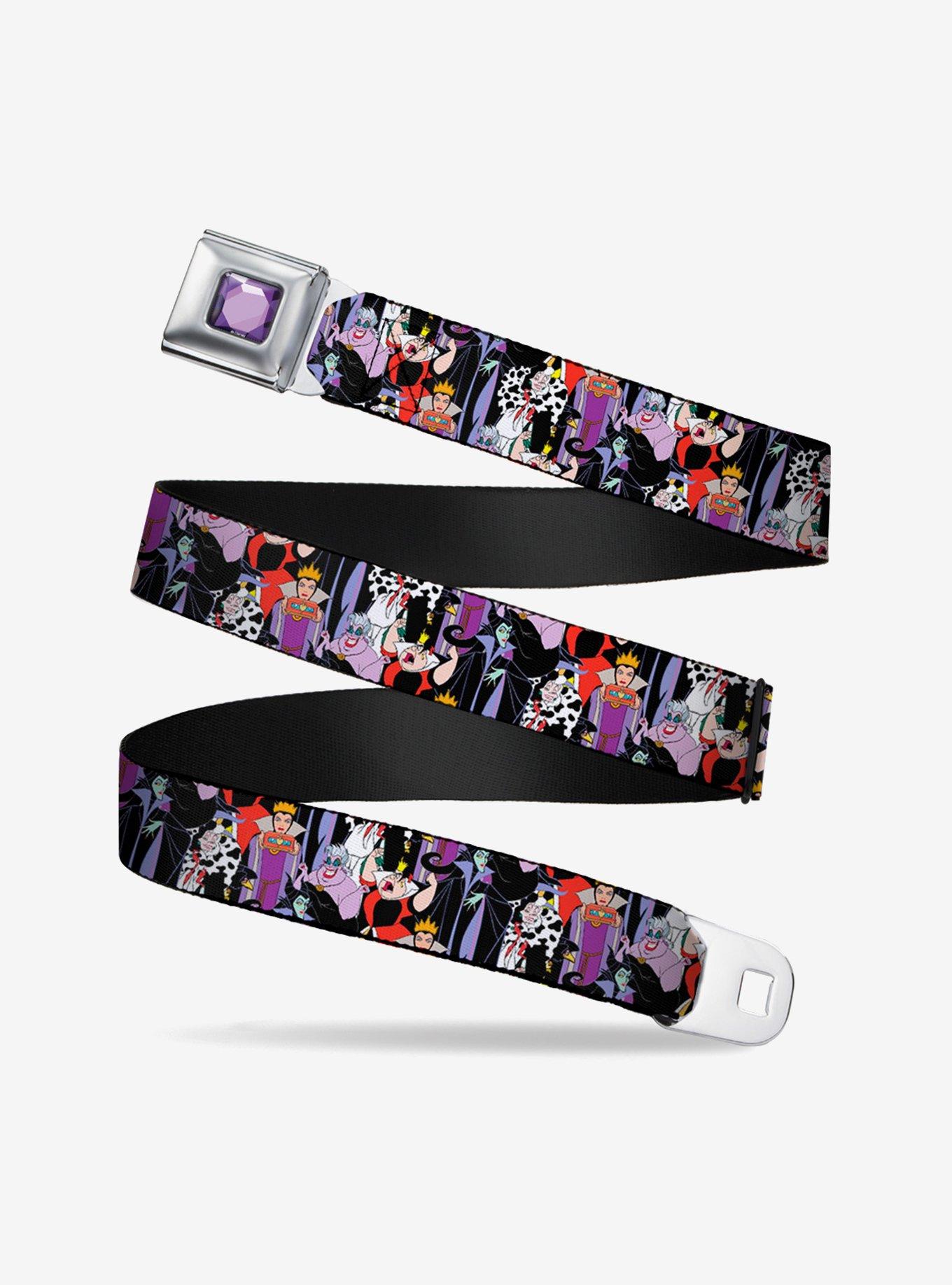 Disney Five Villains Stacked Seatbelt Belt, , hi-res