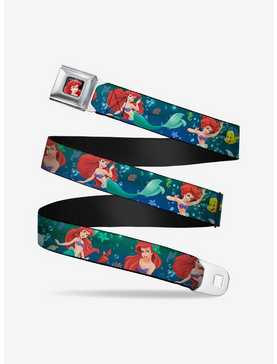 Disney The Little Mermaid Ariel Poses Flounder Seatbelt Belt, , hi-res