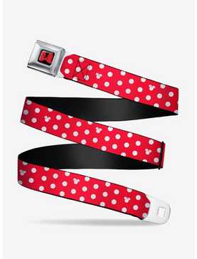 Disney Minnie Mouse Polka Dot Mini Silhouette Seatbelt Belt, , hi-res