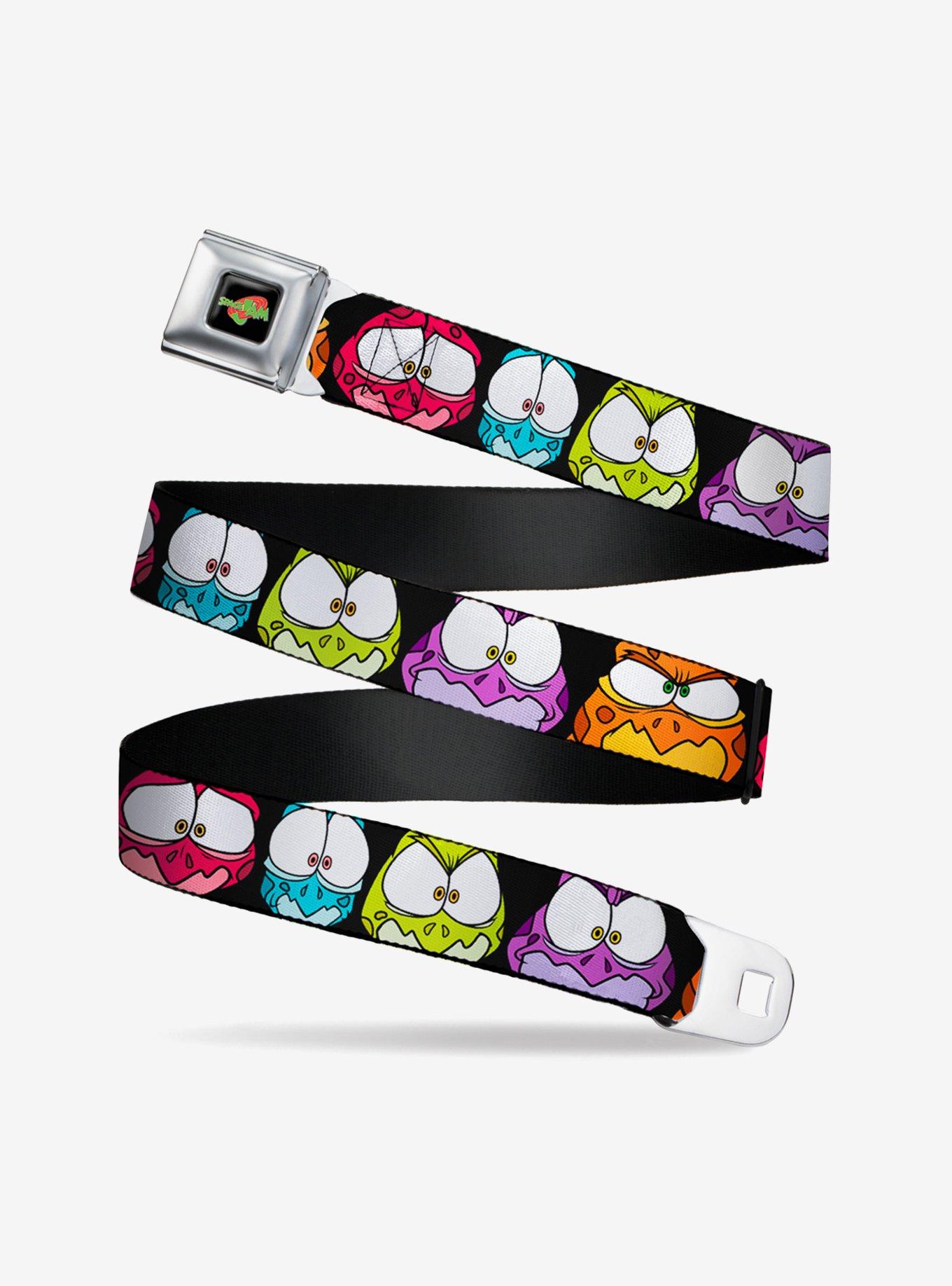 Space Jam Nerdlucks Faces Close Up Seatbelt Belt, , hi-res