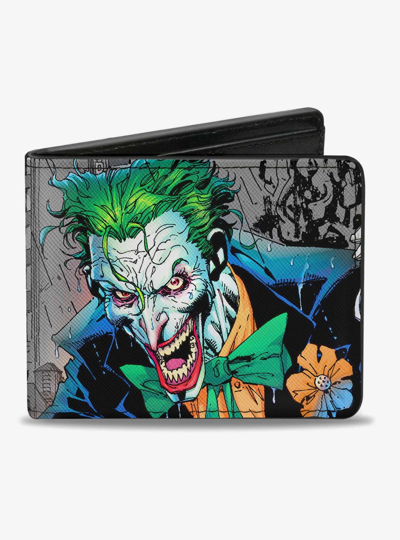 DC Comics Joker Smiling Gun Bang Alley Pose Bi-Fold Wallet, , hi-res