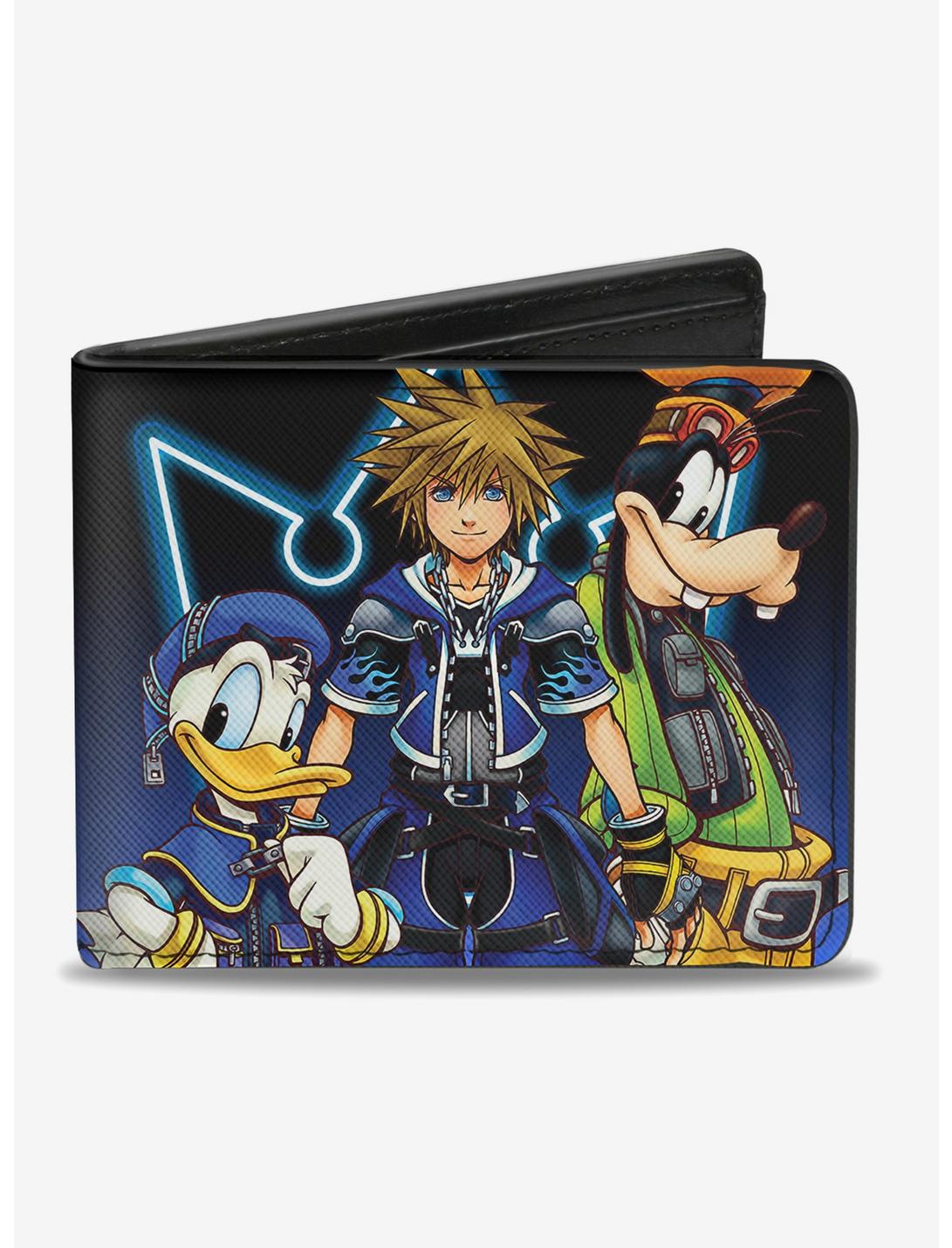 Disney Kingdom Hearts II Donald Wisdom Form Sora And Goofy Bi-Fold Wallet, , hi-res