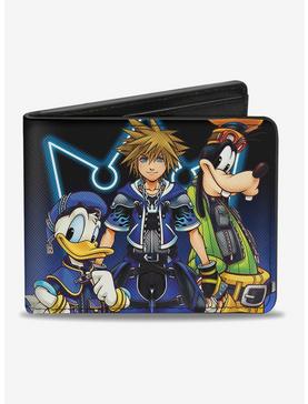 Disney Kingdom Hearts II Donald Wisdom Form Sora And Goofy Bi-Fold Wallet, , hi-res