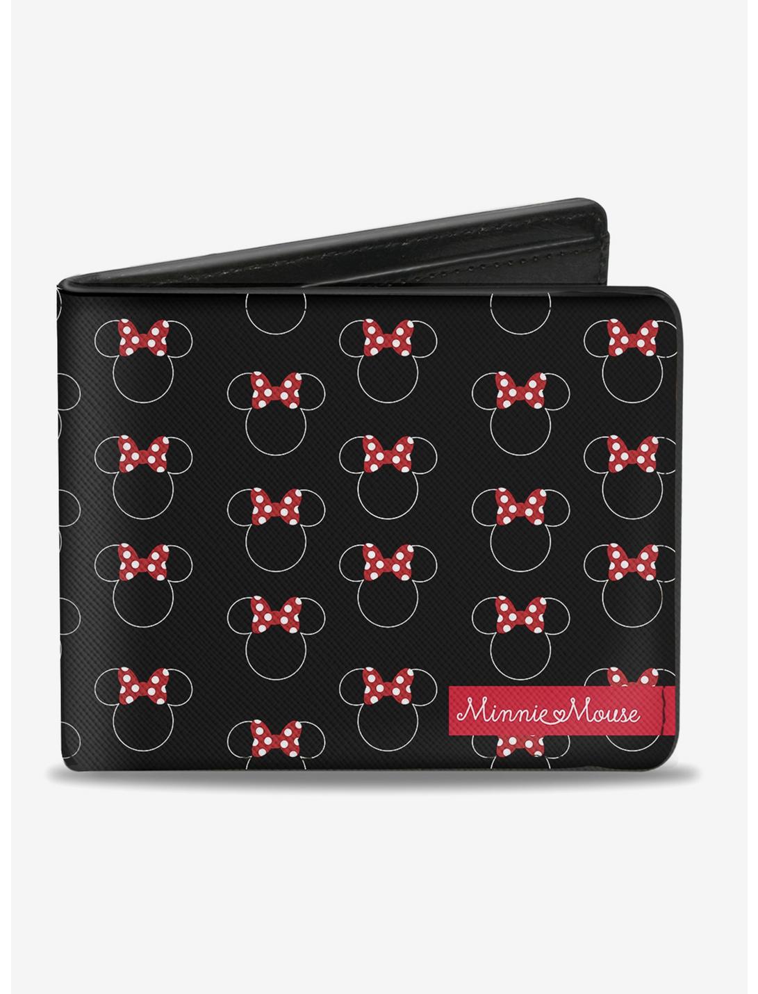 Disney Minnie Mouse Icon Monogram Banner Bi-Fold Wallet, , hi-res