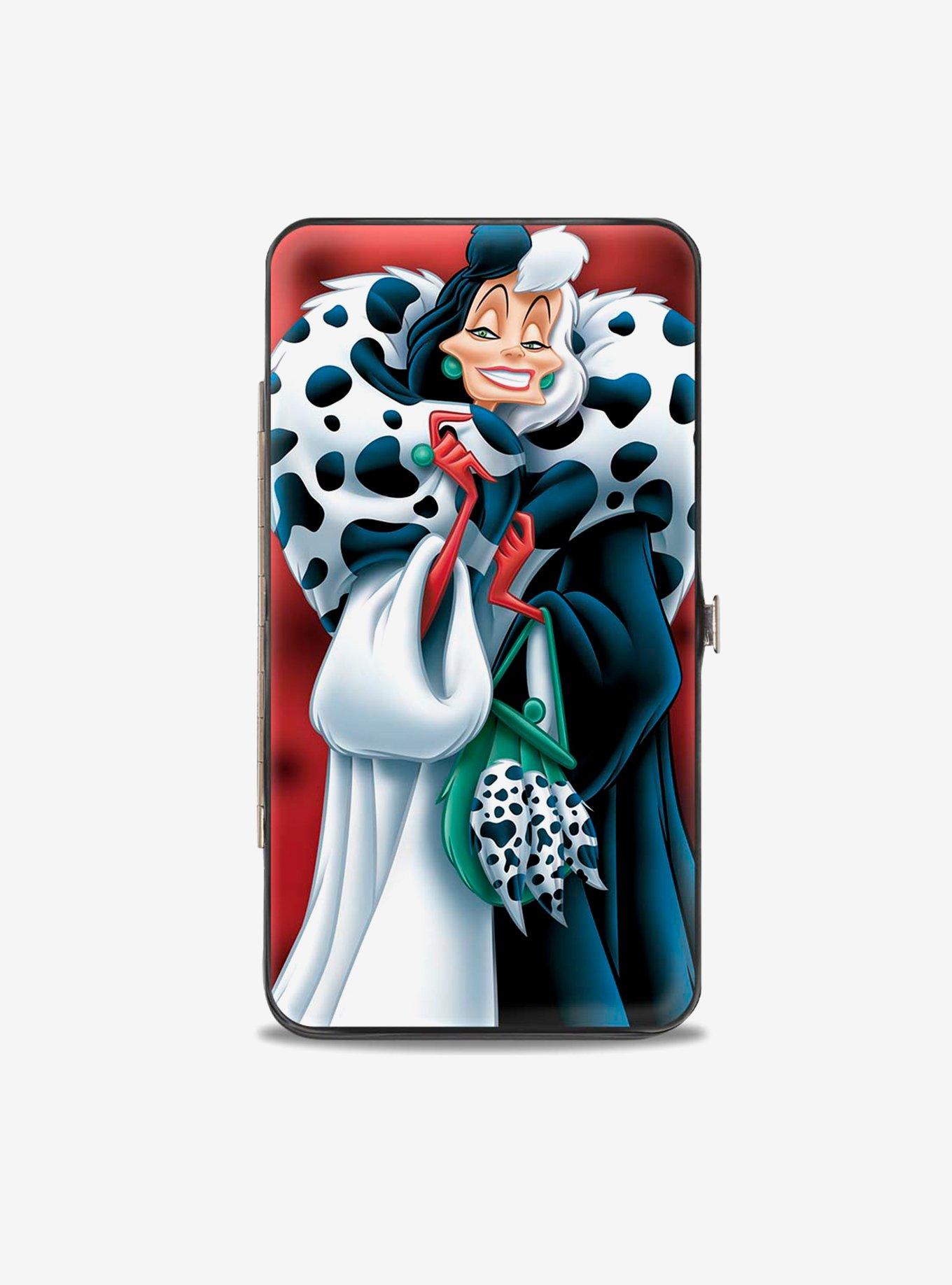 Disney 101 Dalmatians Cruella De Vil Spotted Fur Pose  Hinged Wallet, , hi-res