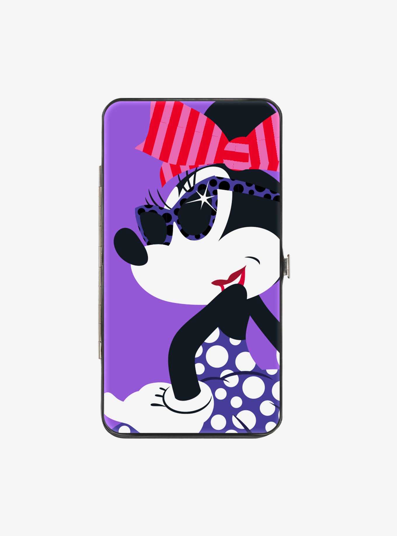 Disney Minnie Mouse Over Shoulder Pose Dots Hinged Wallet, , hi-res