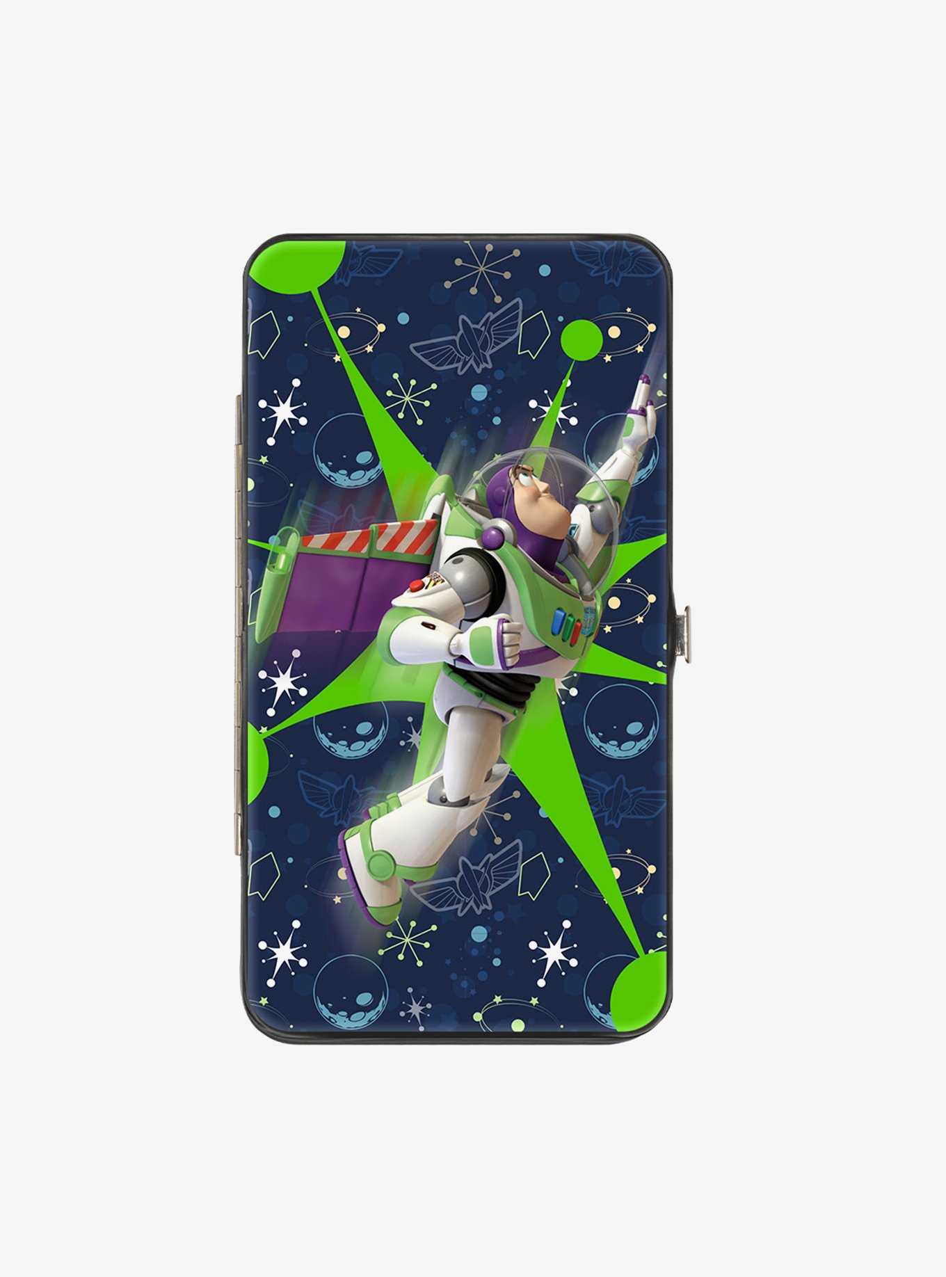 Disney Pixar Toy Story Buzz Lightyear Flight Space Ranger Logo Hinged Wallet, , hi-res