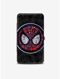 Marvel Spider-Man Stained Glass Spider-Man Face Spider Webs Hinged Wallet, , hi-res