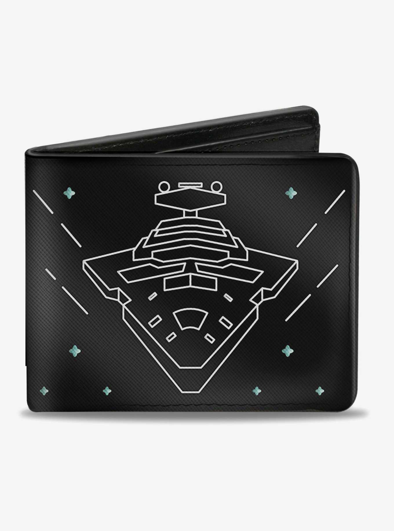 Star Wars Imperial Star Destroyer Death Star Tie Fighters Bi-Fold Wallet, , hi-res