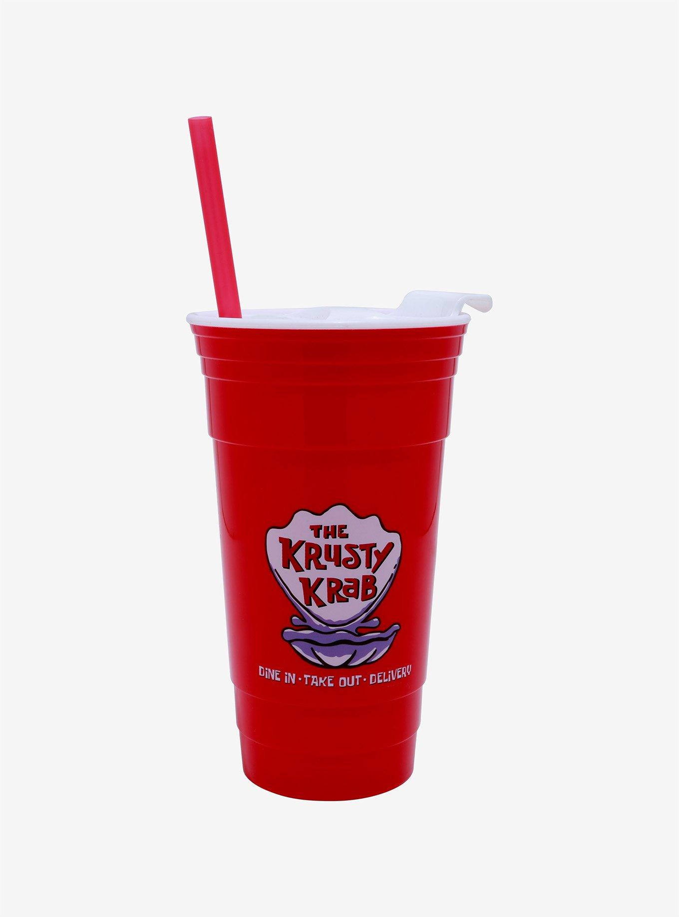 The Krusty Krab Secret Recipe 20 oz Screw Top Water Bottle with Straw –  SpongeBob SquarePants Shop