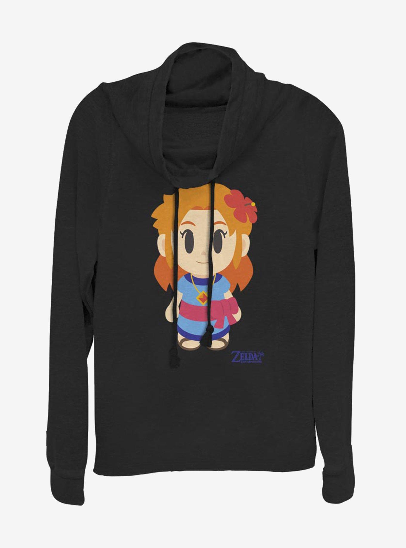 Nintendo The Legend of Zelda: Link's Awakening Marin Avatar Color Cowl Neck Long-Sleeve Girls Top, , hi-res