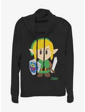 Nintendo The Legend of Zelda: Link's Awakening Link Avatar Color Cowl Neck Long-Sleeve Girls Top, , hi-res