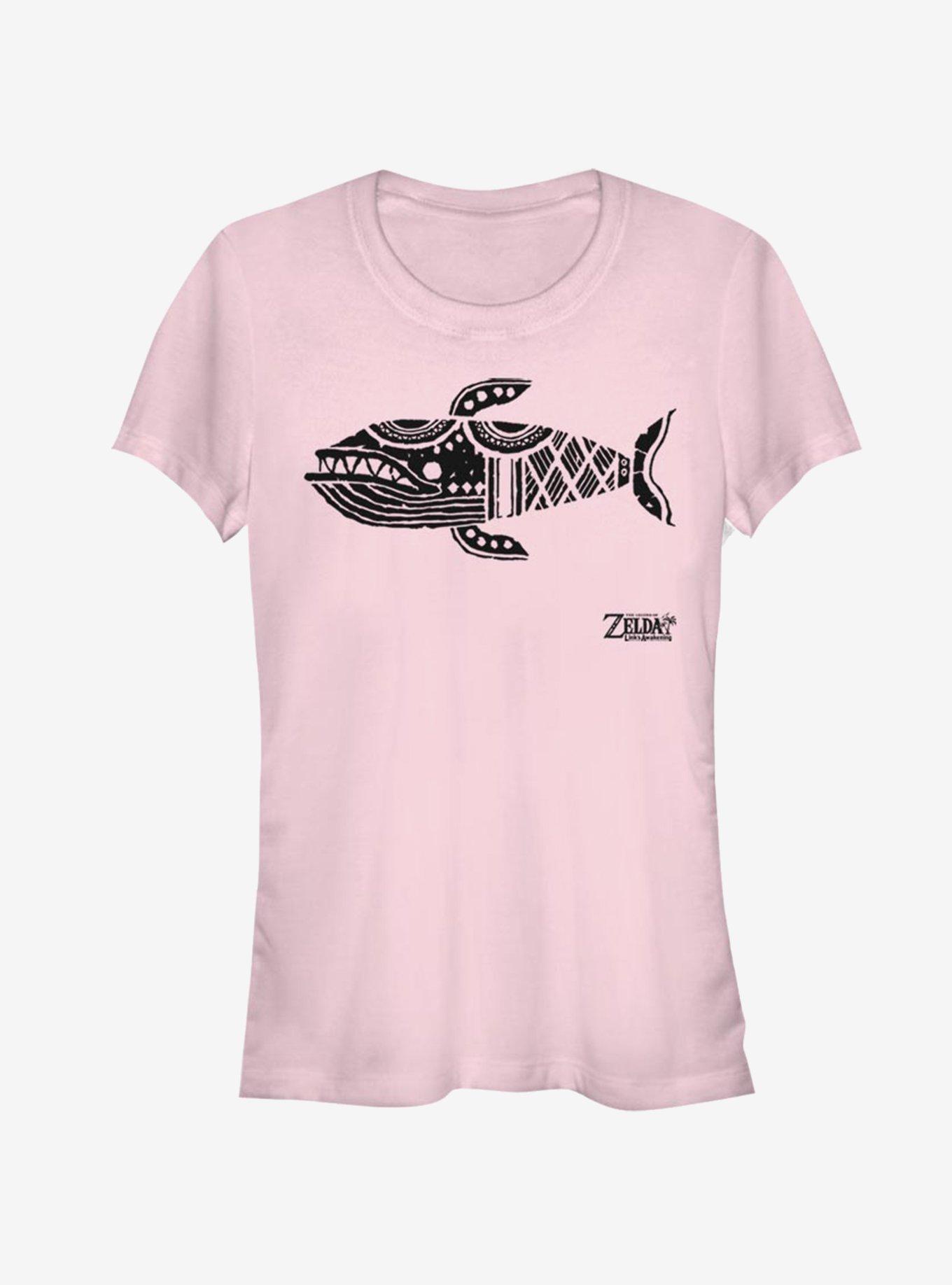 Nintendo The Legend of Zelda: Link's Awakening Wale Glyph Girls T-Shirt, LIGHT PINK, hi-res