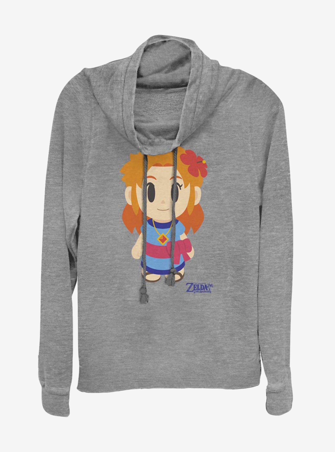 Nintendo The Legend of Zelda: Link's Awakening Marin Avatar Color Cowl Neck Long-Sleeve Girls Top, , hi-res