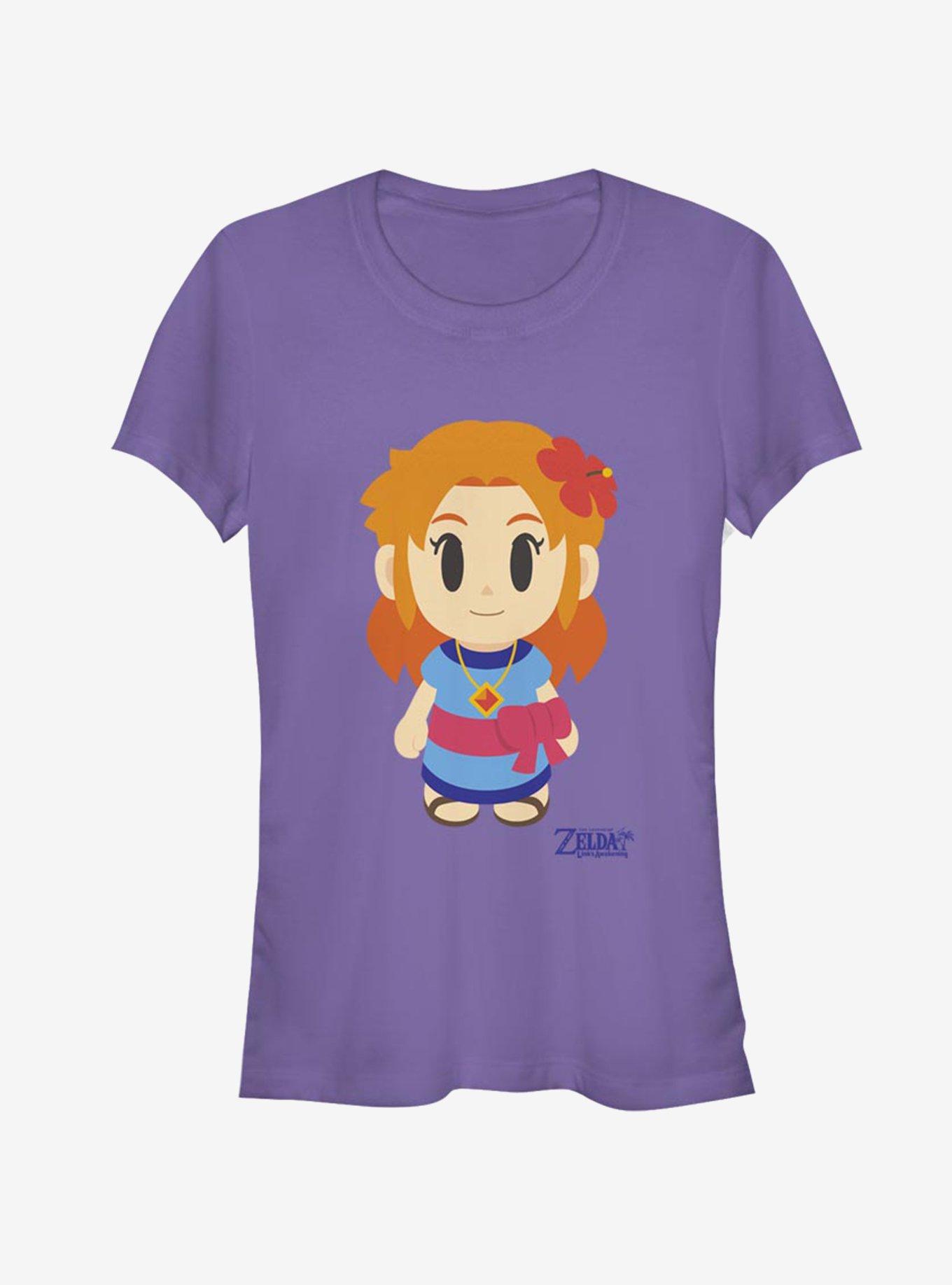 Nintendo The Legend of Zelda: Link's Awakening Marin Avatar Color Girls T-Shirt, PURPLE, hi-res