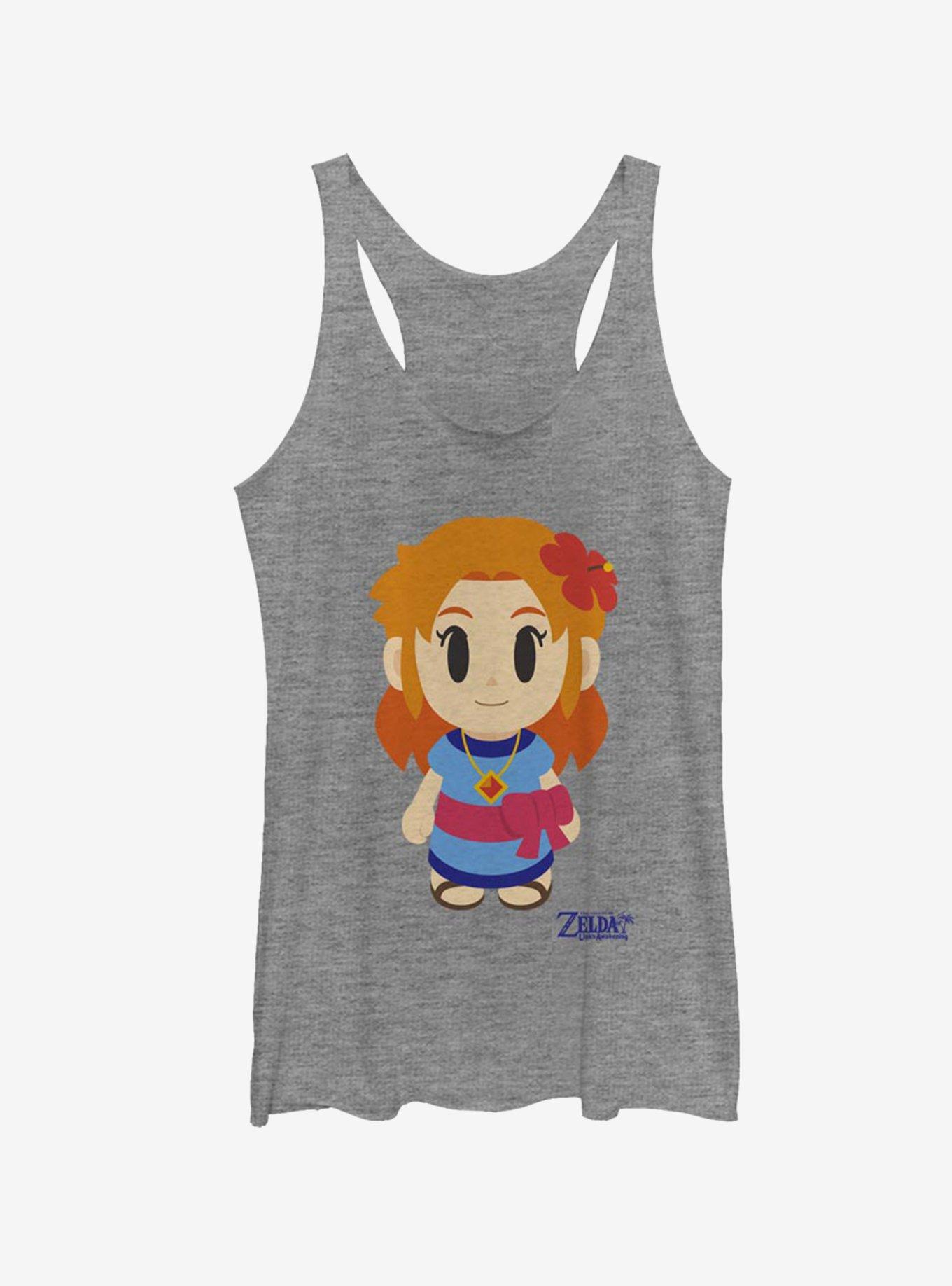 Nintendo The Legend of Zelda: Link's Awakening Marin Avatar Color Girls Tank, GRAY HTR, hi-res