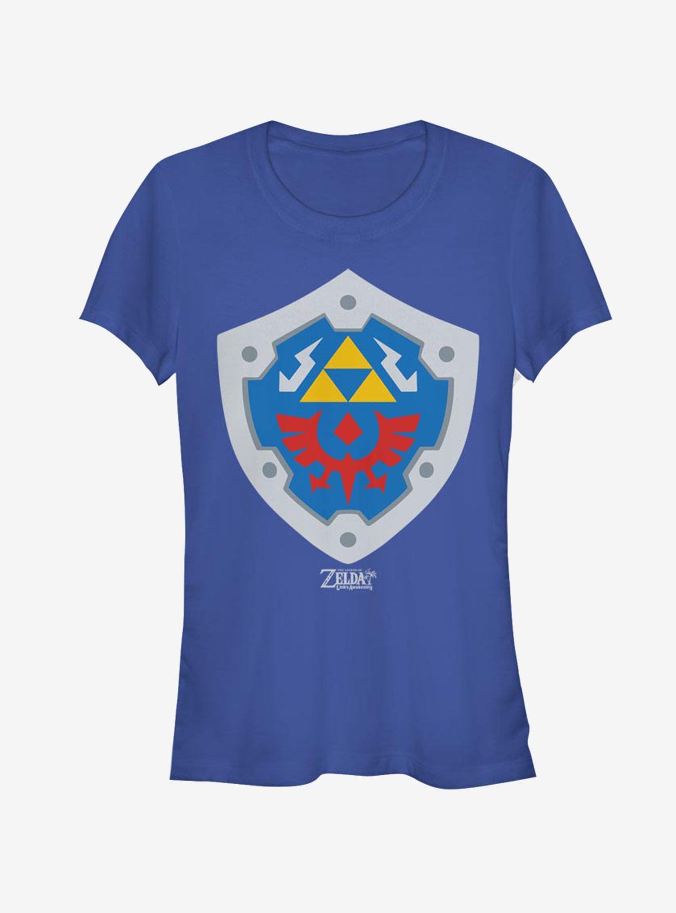 Nintendo The Legend of Zelda: Link's Awakening Hylian Shield Girls T-Shirt, ROYAL, hi-res