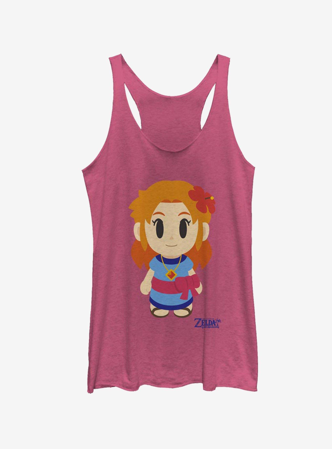 Nintendo The Legend of Zelda: Link's Awakening Marin Avatar Color Girls Tank, PINK HTR, hi-res