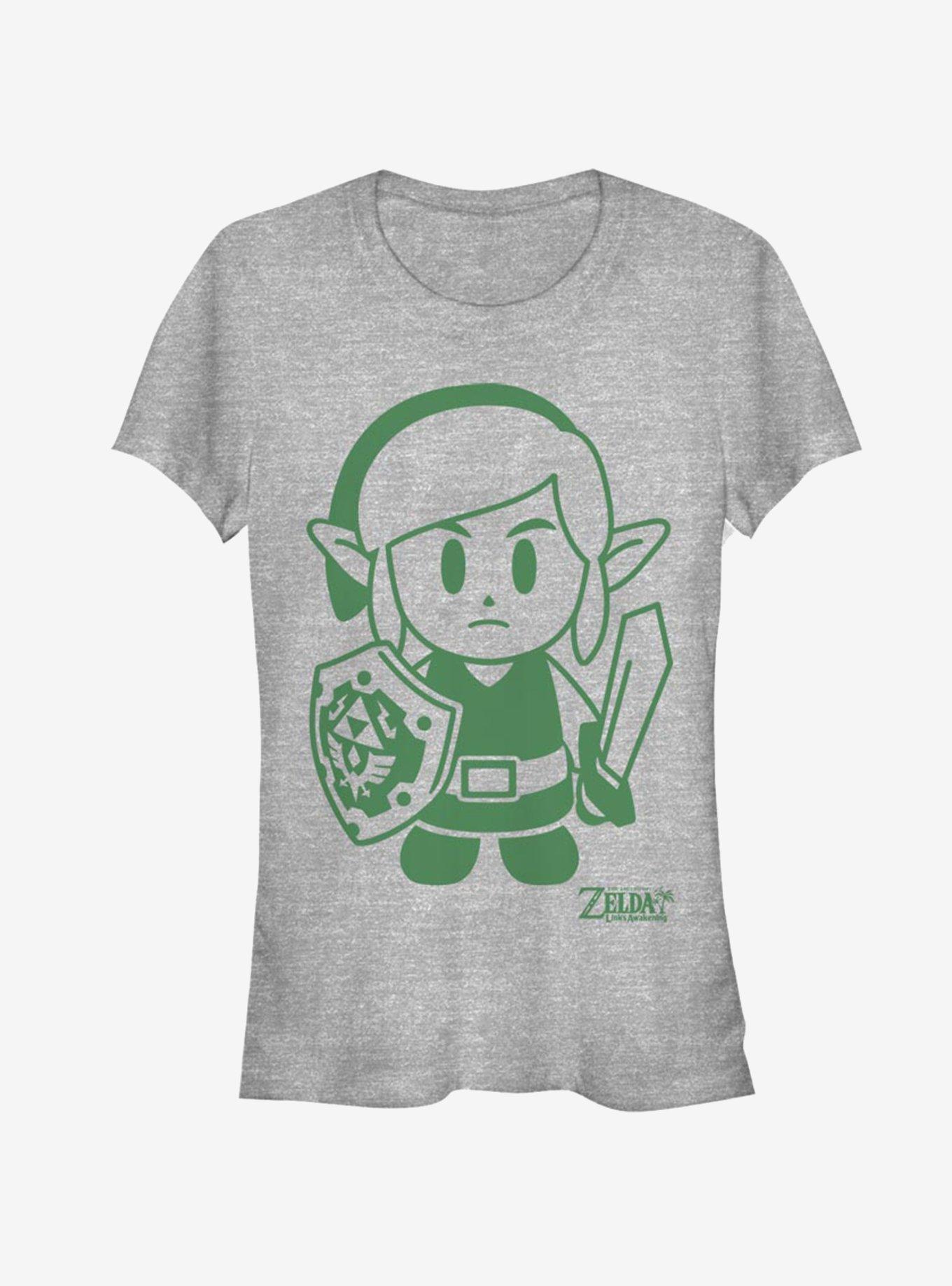 Nintendo The Legend of Zelda: Link's Awakening Link Avatar Outline Girls T-Shirt, , hi-res