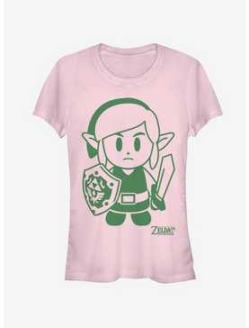 Nintendo The Legend of Zelda: Link's Awakening Link Avatar Outline Girls T-Shirt, , hi-res