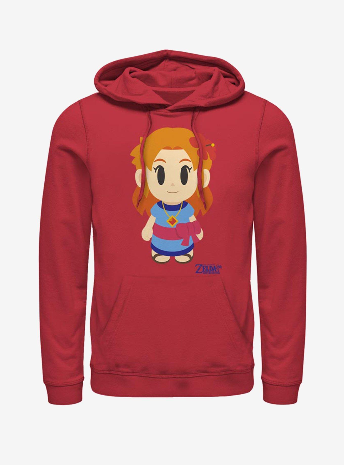 Nintendo The Legend of Zelda: Link's Awakening Marin Avatar Color Hoodie, RED, hi-res