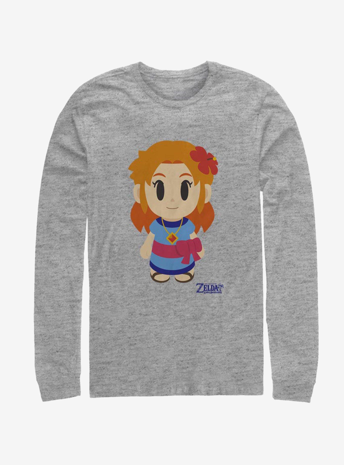 Nintendo The Legend of Zelda: Link's Awakening Marin Avatar Color Long-Sleeve T-Shirt, ATH HTR, hi-res