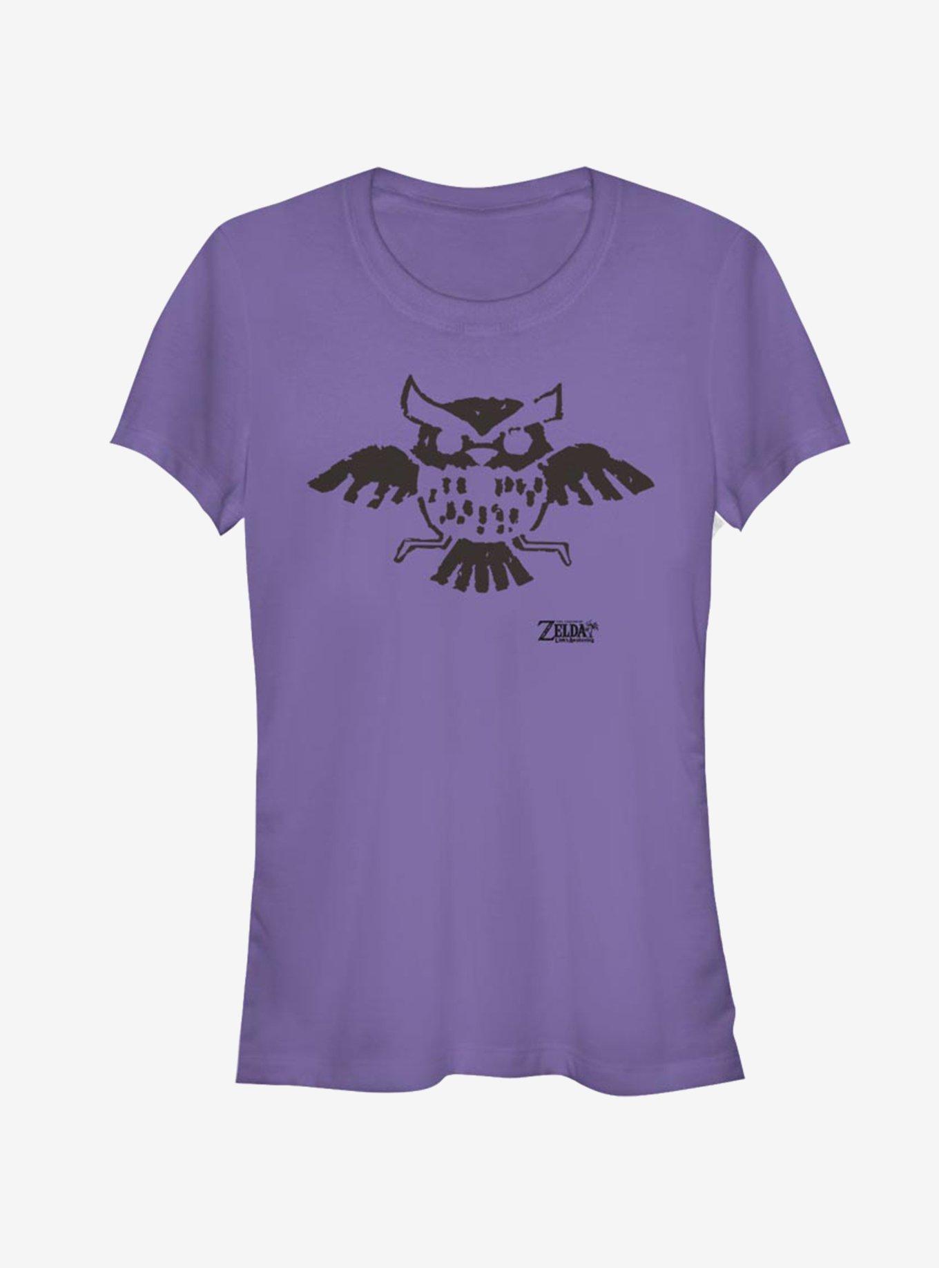 Nintendo The Legend of Zelda: Link's Awakening Owl Glyph Girls T-Shirt, PURPLE, hi-res