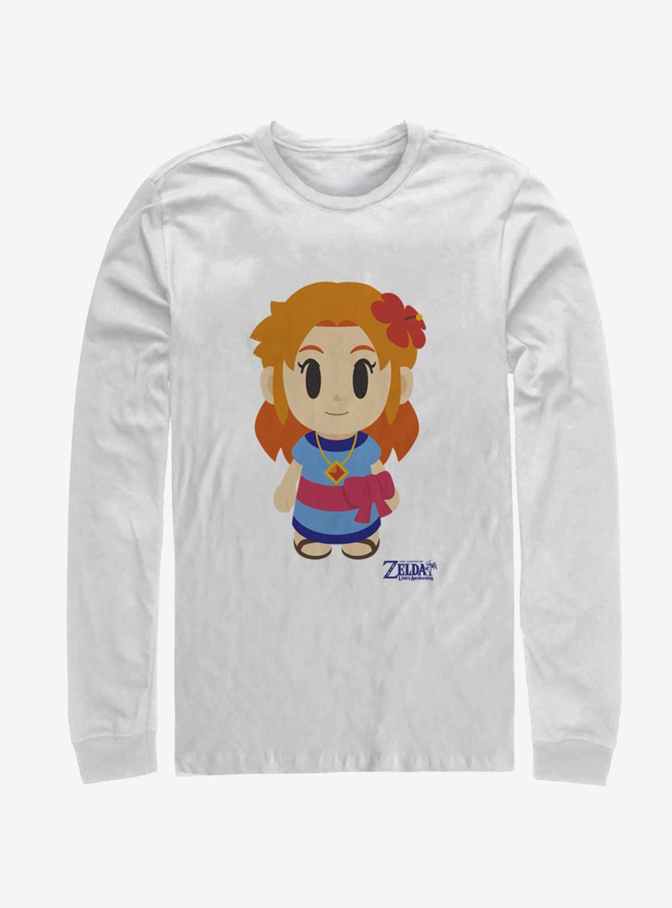 Nintendo The Legend of Zelda: Link's Awakening Marin Avatar Color Long-Sleeve T-Shirt, WHITE, hi-res