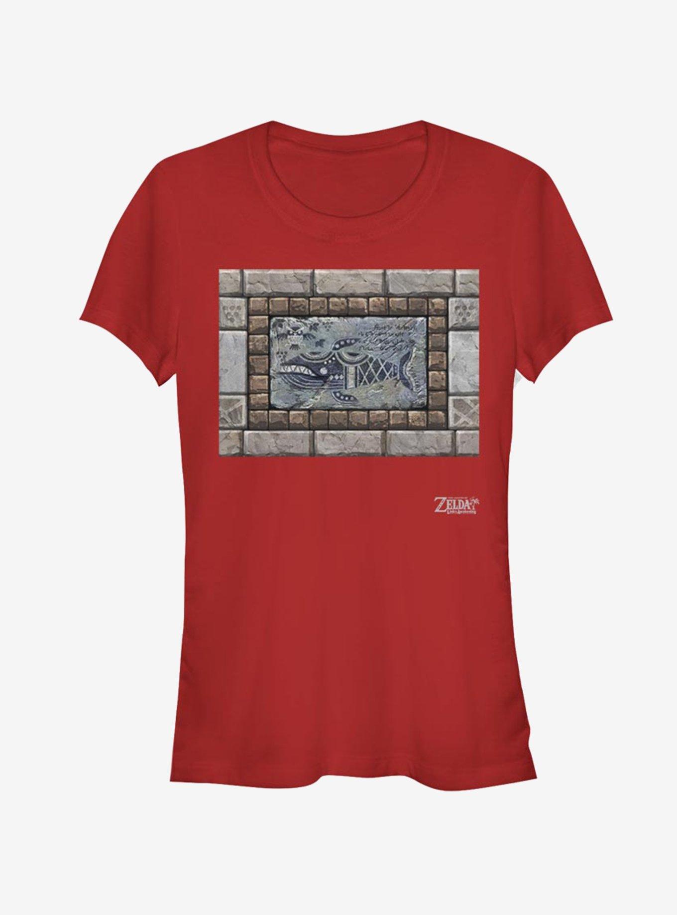 Nintendo The Legend of Zelda: Link's Awakening Whale Tablet Girls T-Shirt, RED, hi-res