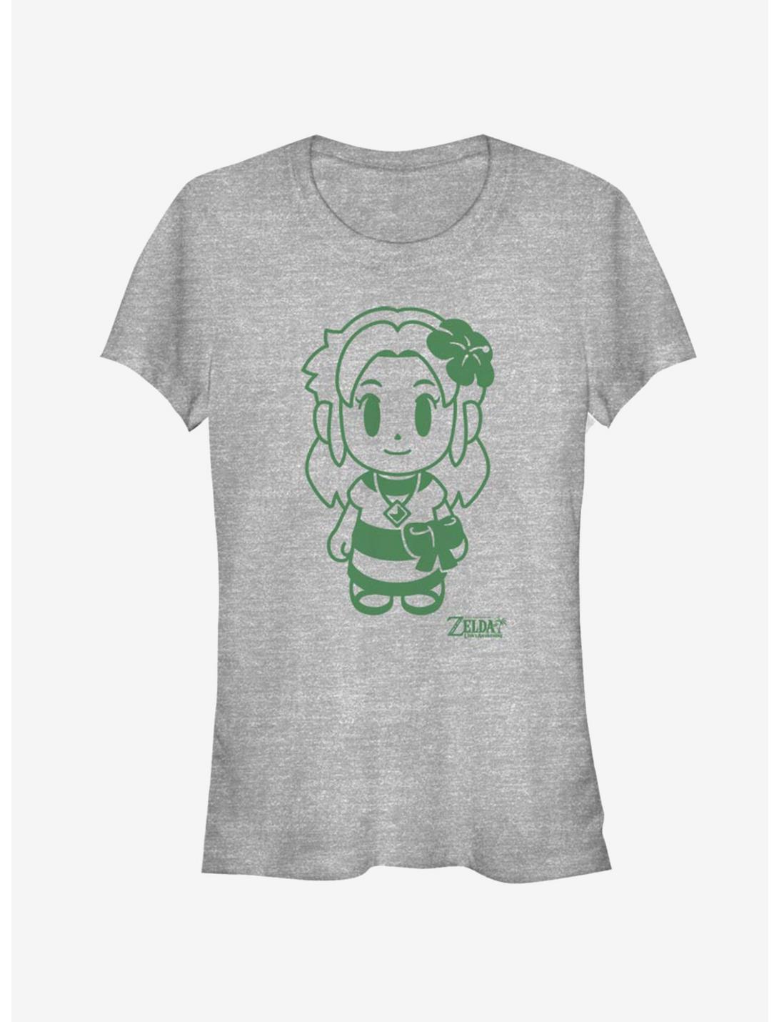 Nintendo The Legend of Zelda: Link's Awakening Marin Avatar Outline Girls T-Shirt, ATH HTR, hi-res