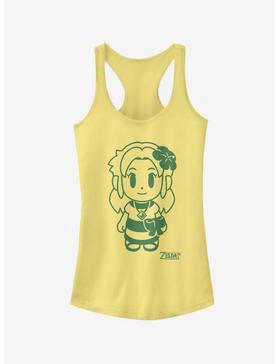 Nintendo The Legend of Zelda: Link's Awakening Miran Avatar Outline Girls T-Shirt, BANANA, hi-res