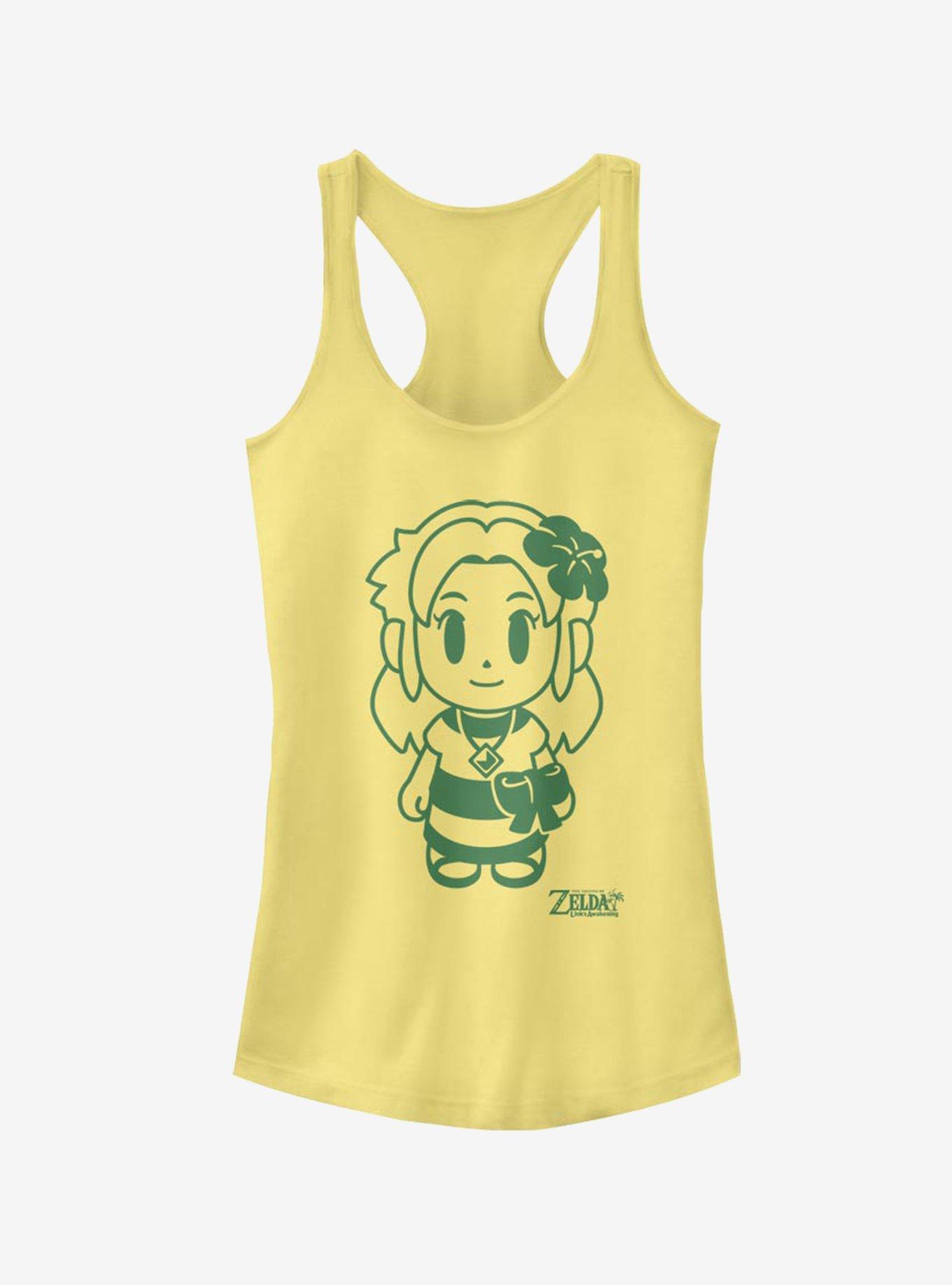 Nintendo The Legend of Zelda: Link's Awakening Miran Avatar Outline Girls T-Shirt, BANANA, hi-res