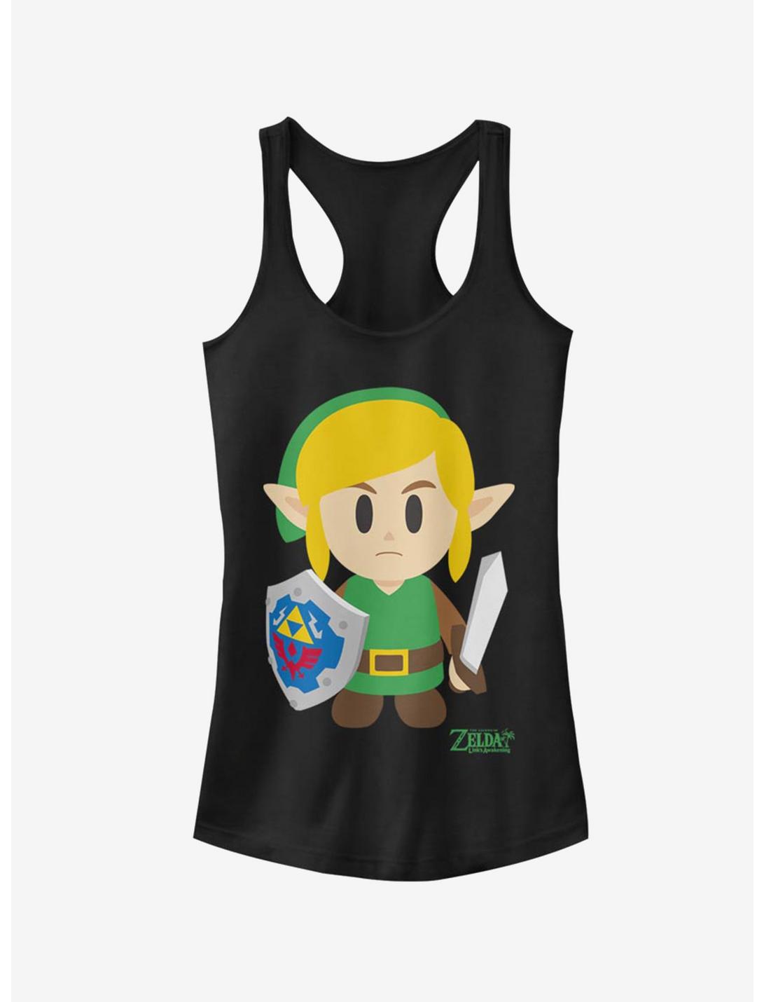 Nintendo The Legend of Zelda: Link's Awakening Link Avatar Color Girls Tank, BLACK, hi-res