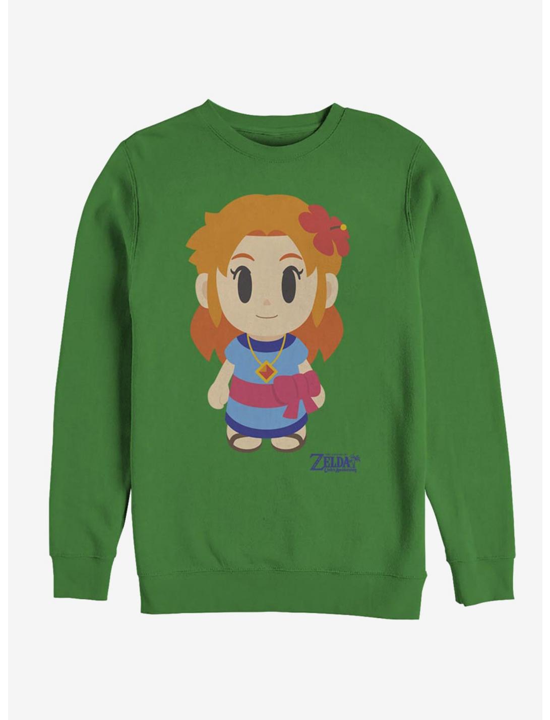 Nintendo The Legend of Zelda: Link's Awakening Marin Avatar Color Sweatshirt, KELLY, hi-res