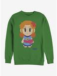 Nintendo The Legend of Zelda: Link's Awakening Marin Avatar Color Sweatshirt, KELLY, hi-res