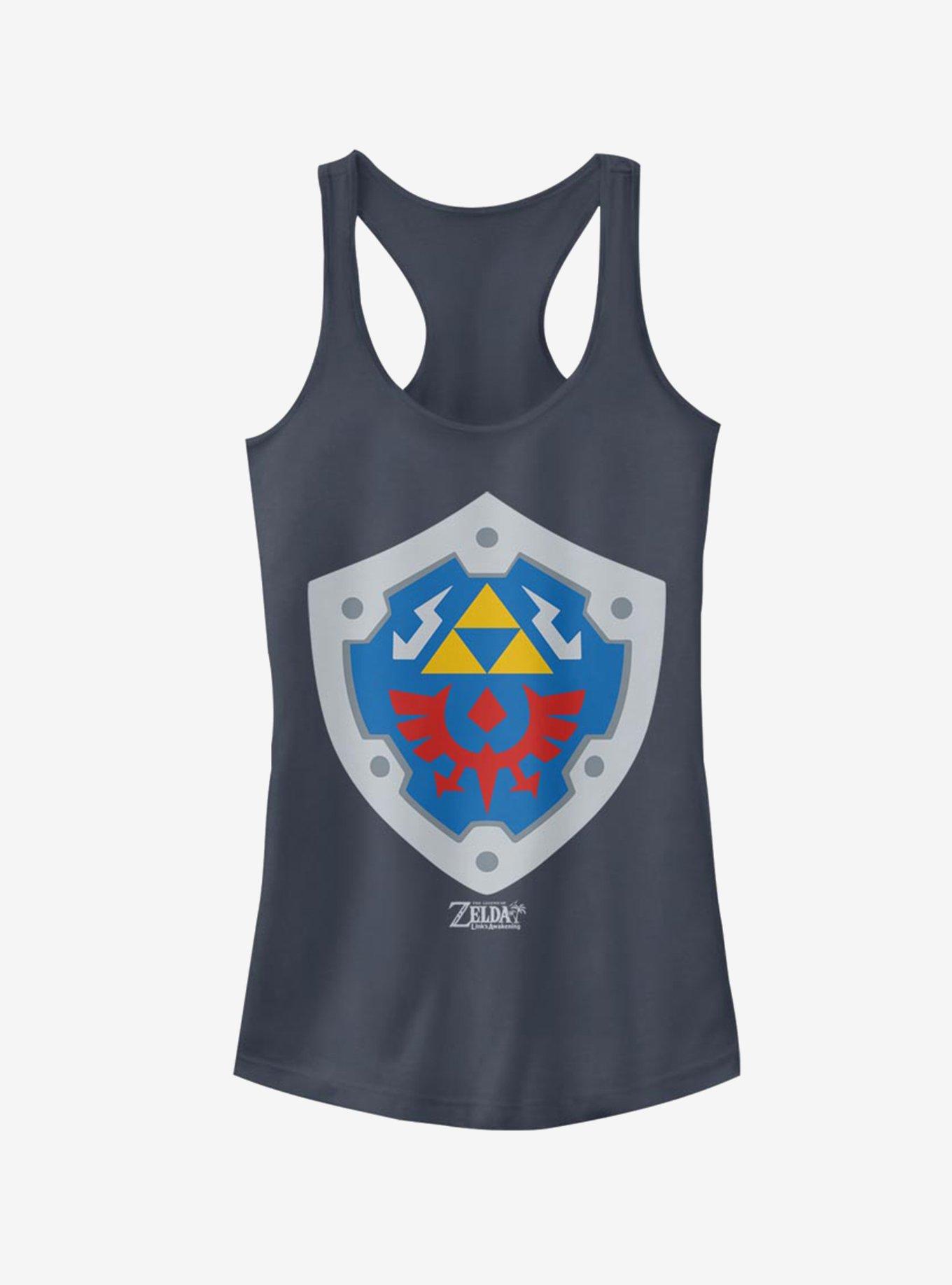 Nintendo The Legend of Zelda: Link's Awakening Hylian Shield Girls Tank, INDIGO, hi-res