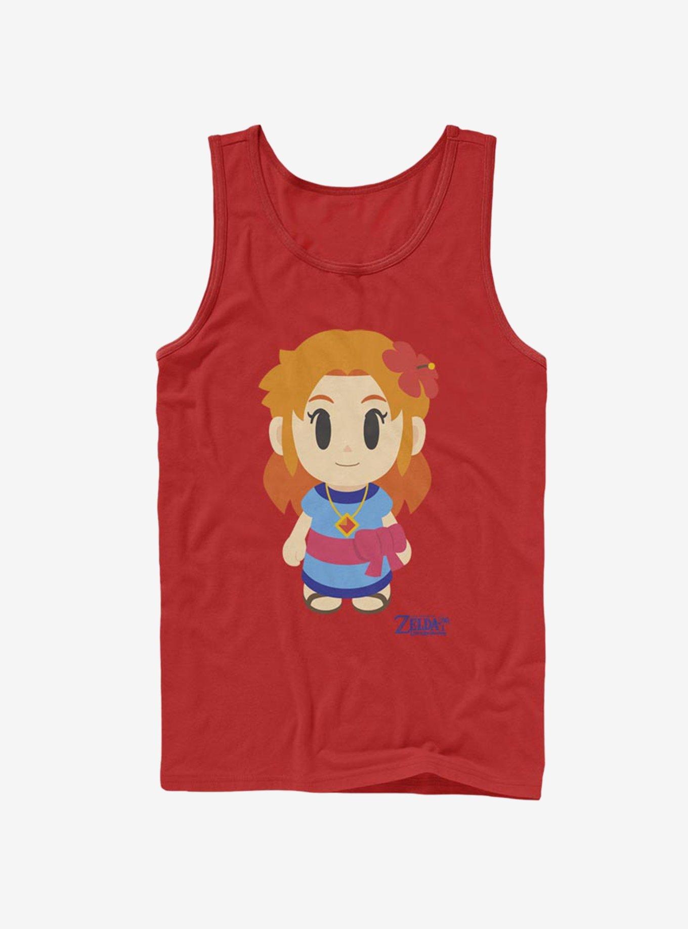 Nintendo The Legend of Zelda: Link's Awakening Marin Avatar Color Tank, RED, hi-res