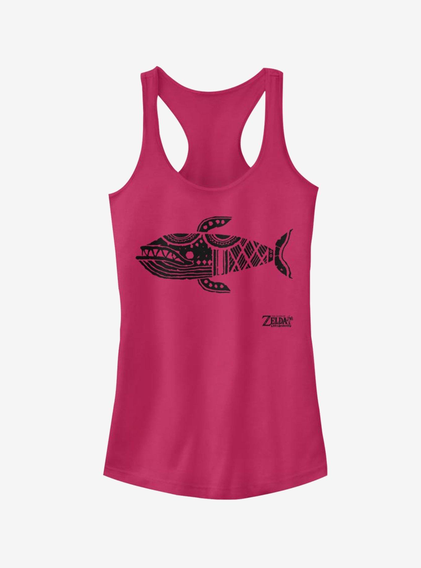 Nintendo The Legend of Zelda: Link's Awakening Whale Glyph Girls Tank, RASPBERRY, hi-res