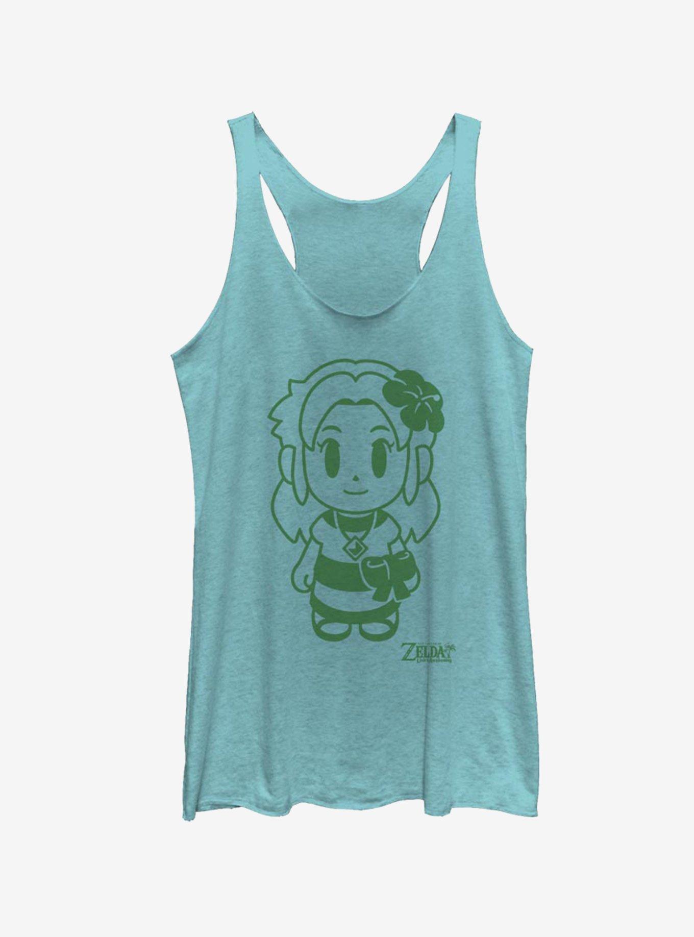 Nintendo The Legend of Zelda: Link's Awakening Marin Avatar Outline Girls Tank, TAHI BLUE, hi-res