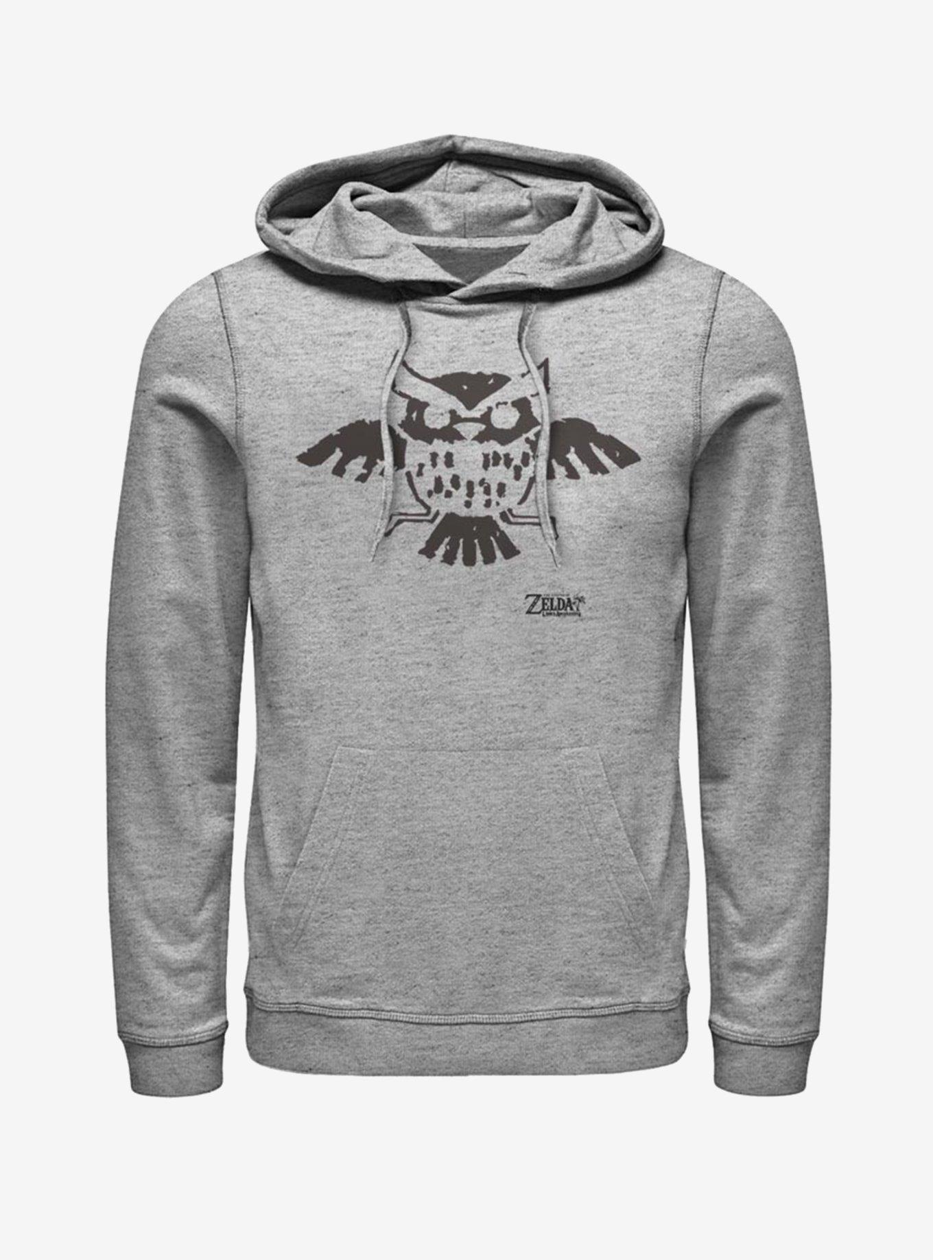 Nintendo The Legend of Zelda: Link's Awakening Owl Glyph Hoodie, ATH HTR, hi-res