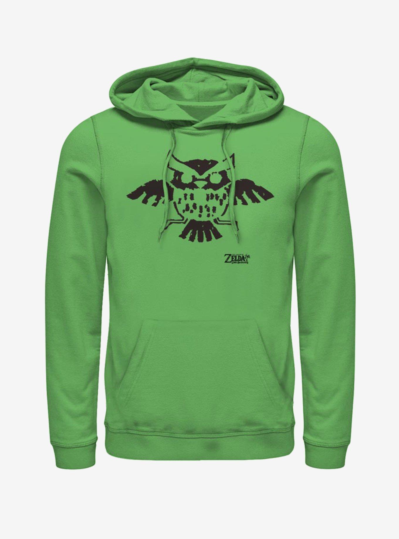 Nintendo The Legend of Zelda: Link's Awakening Owl Glyph Hoodie, KELLY, hi-res