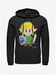 Nintendo The Legend of Zelda: Link's Awakening Link Avatar Color Hoodie , BLACK, hi-res