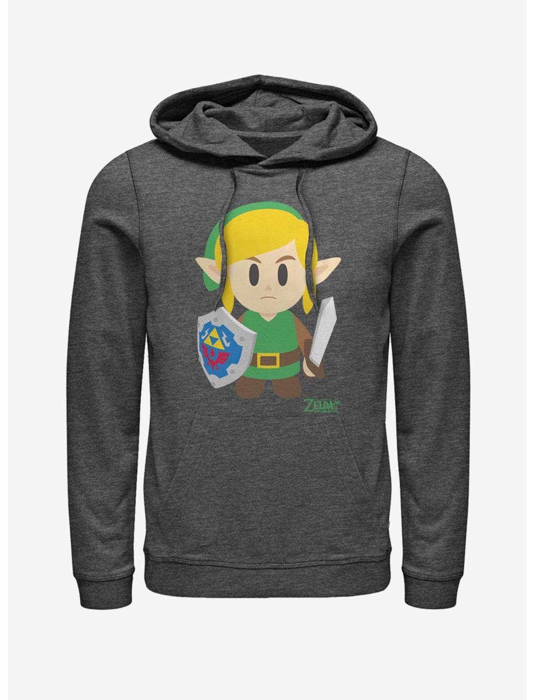 Nintendo The Legend of Zelda: Link's Awakening Link Avatar Color Hoodie , CHAR HTR, hi-res