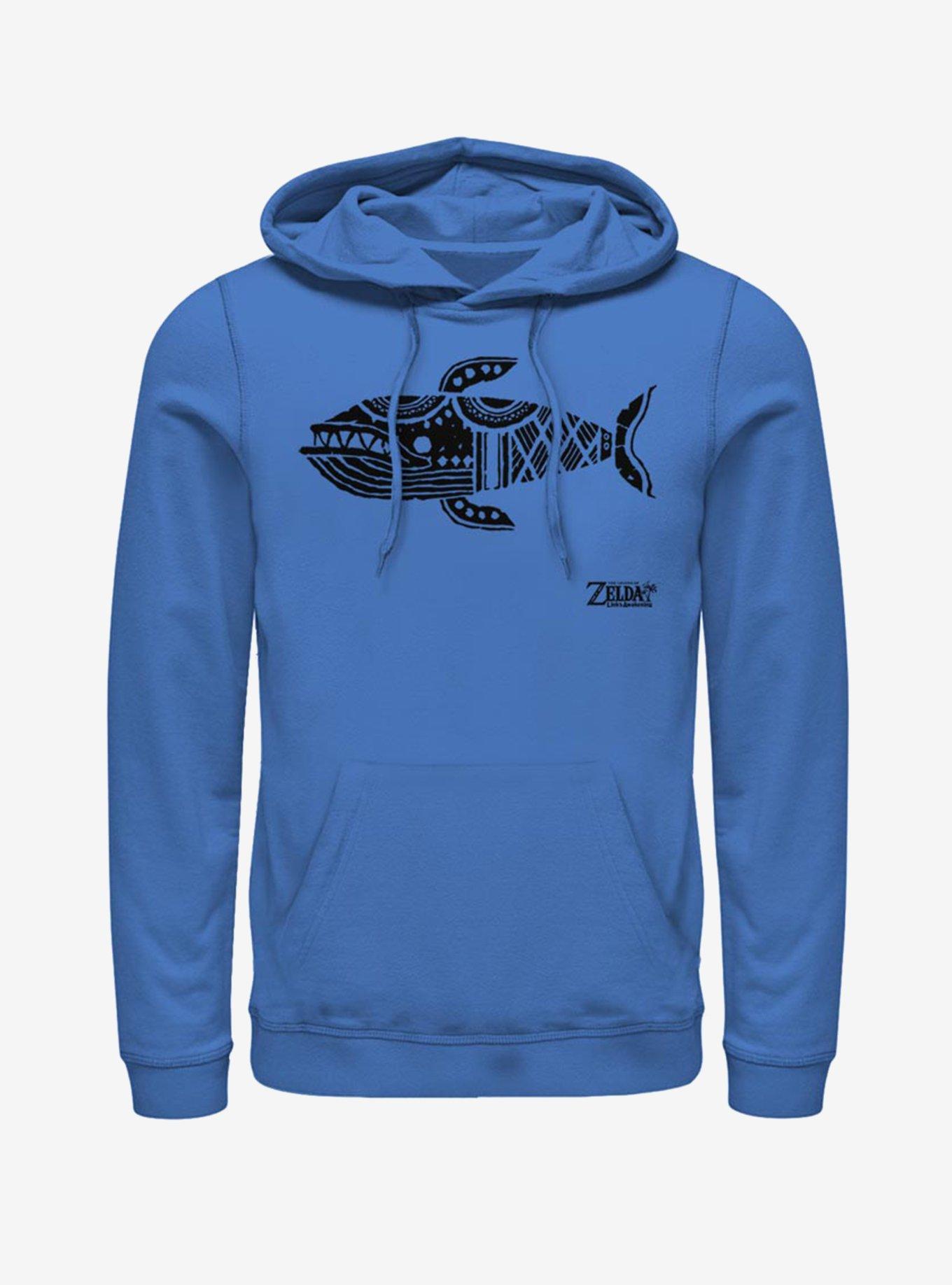 Nintendo The Legend of Zelda: Link's Awakening Whale Glyph Hoodie, , hi-res