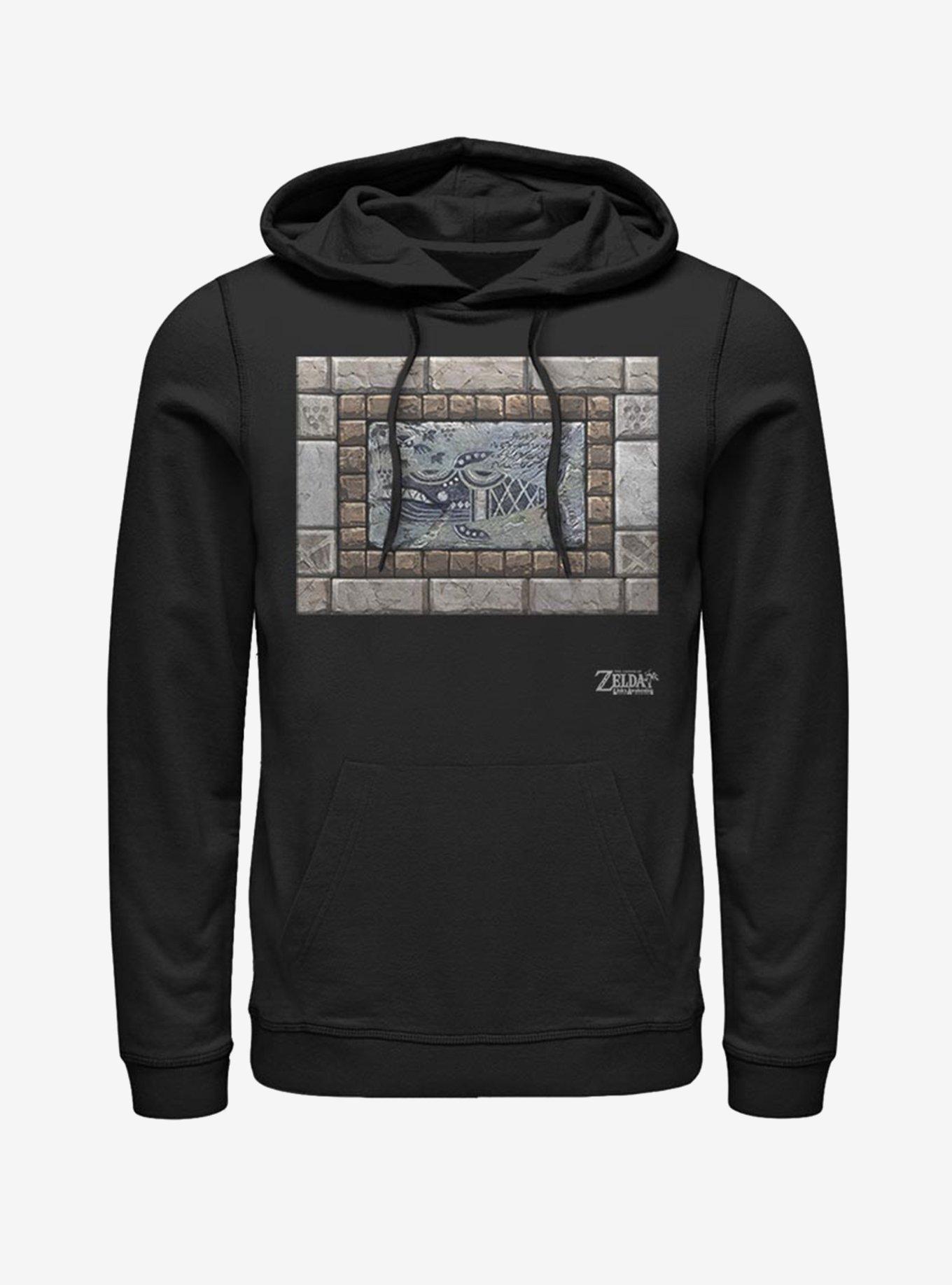 Nintendo The Legend of Zelda: Link's Awakening Whale Tablet Hoodie, BLACK, hi-res